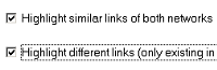 Compare options in Network Publisher